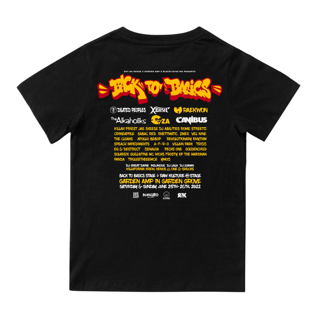 OFFICIAL 2022 BACK TO BASICS MERCH TEE - BLACK